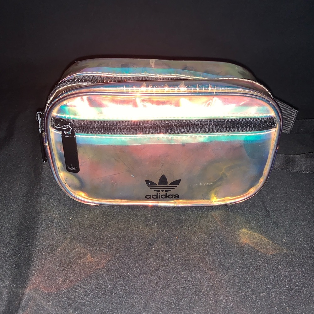 Adidas Iridescent Hip Pack - Holographic Silver